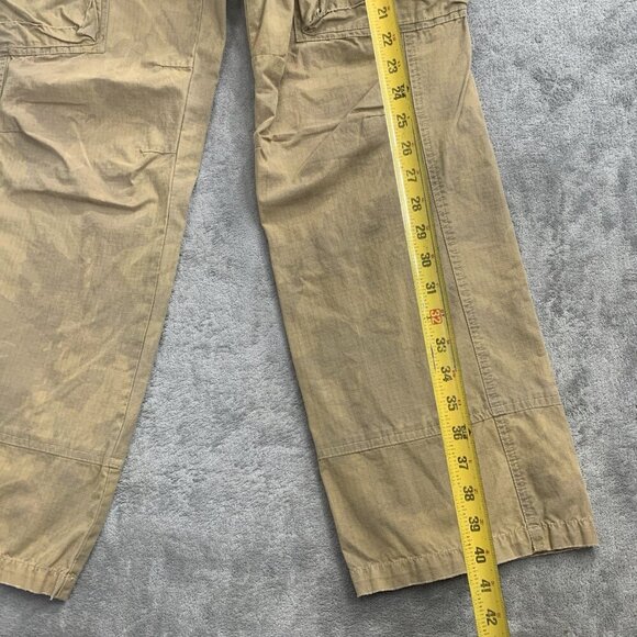 Aemkei Cargo Pants Mens Size 28x33” Camo Pattern Outdoor Gorpcore Ripstop Beige - Picture 4 of 16